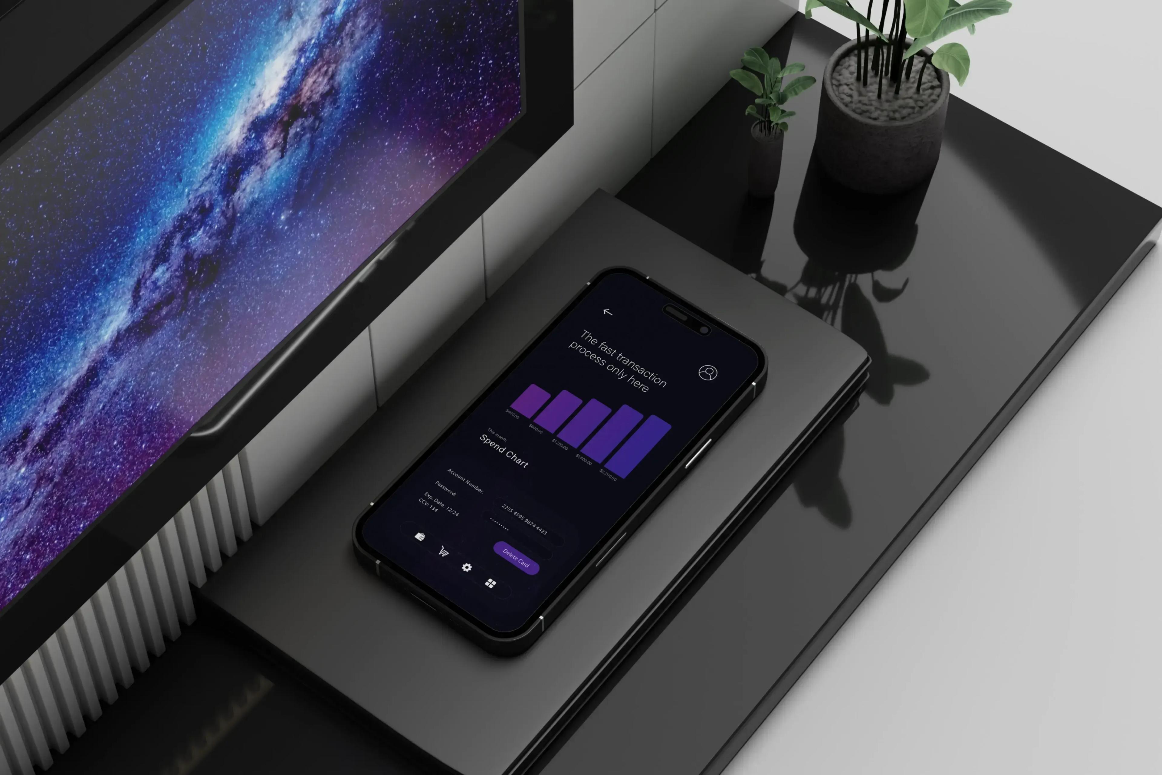 Mobile app interface Mobile app interface